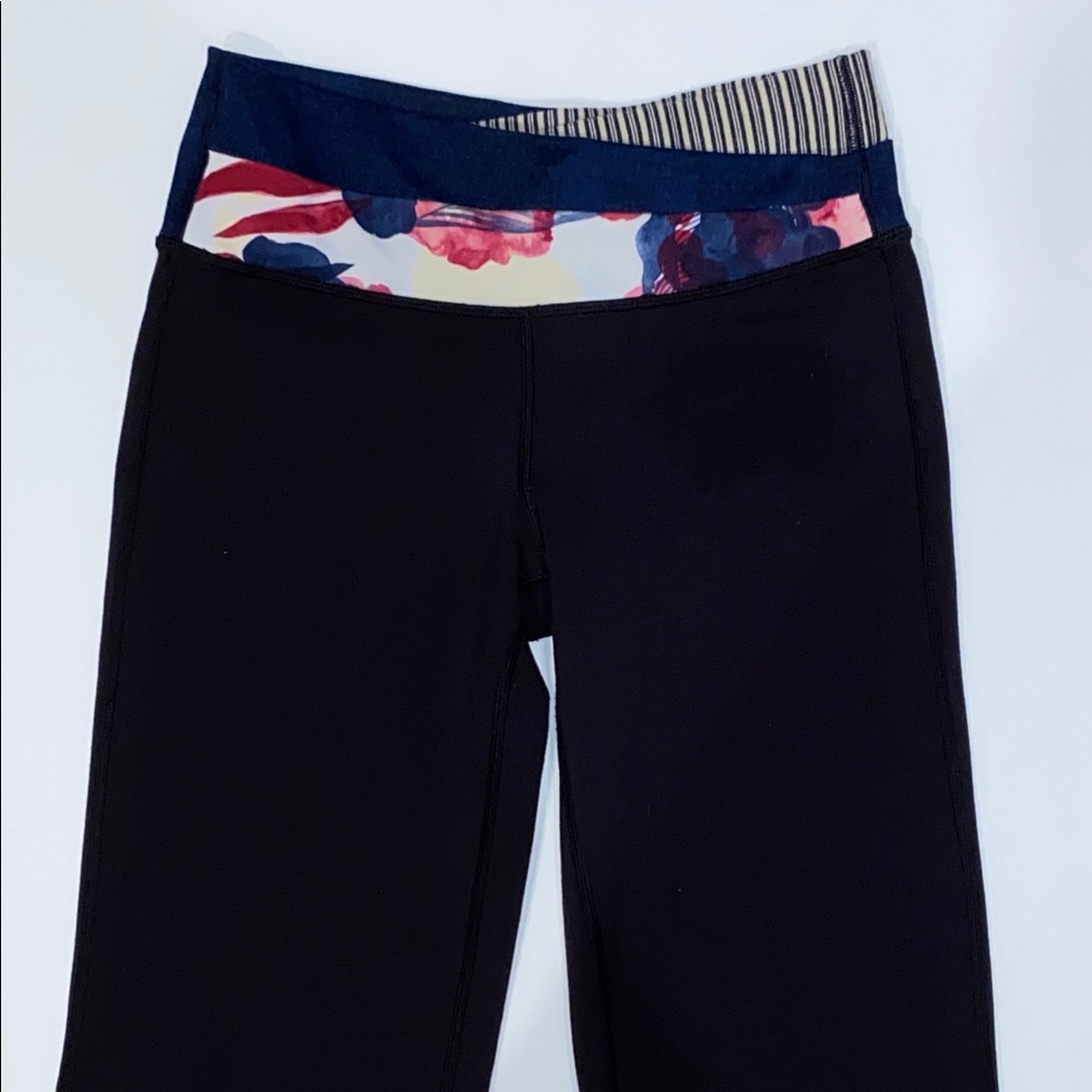 Lululemon bootcut full length black leggings